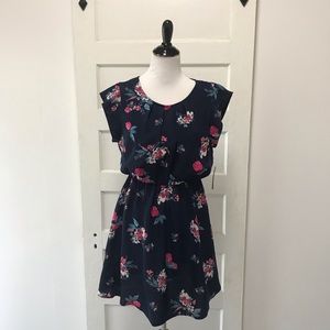 NWT Sweet Rain Navy Floral Dress size Large